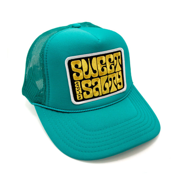 Riviera Supply Co - Sweet and Salty Foam Trucker Hat in Jade Color