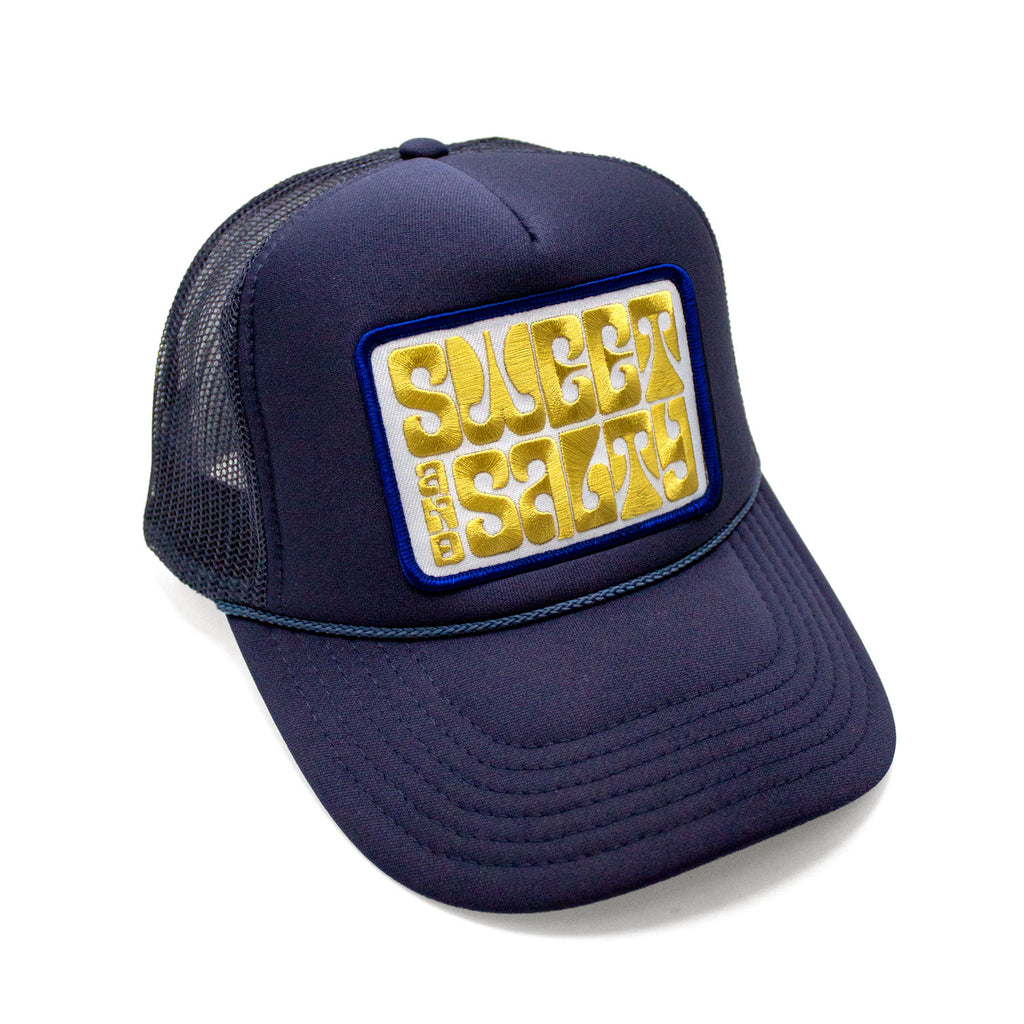 Riviera Supply Co - Sweet and Salty Foam Trucker Hat in Navy Color