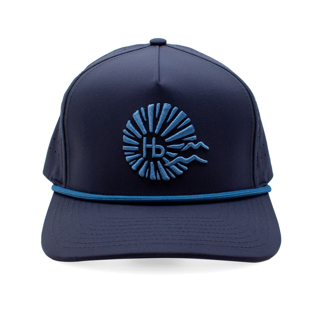 Riviera Supply Co - Hermosa Beach Logo Navy Golf Hat front