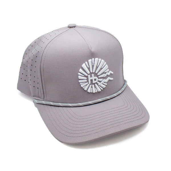 Riviera Supply Co - Hermosa Beach Logo Shark Grey Golf Hat