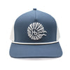 Riviera Supply Co - Hermosa Beach Logo Steel Blue Golf Hat front