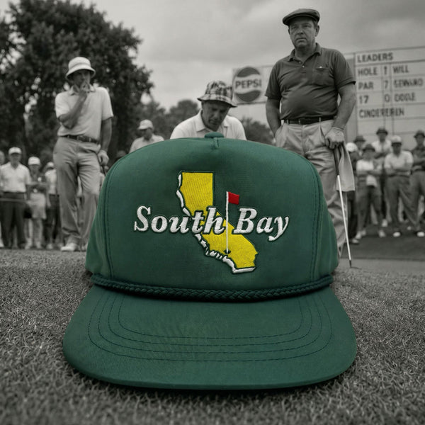 Riviera Supply Co - South Bay - South Bay Masters Logo Forest Green Hat - Vintage