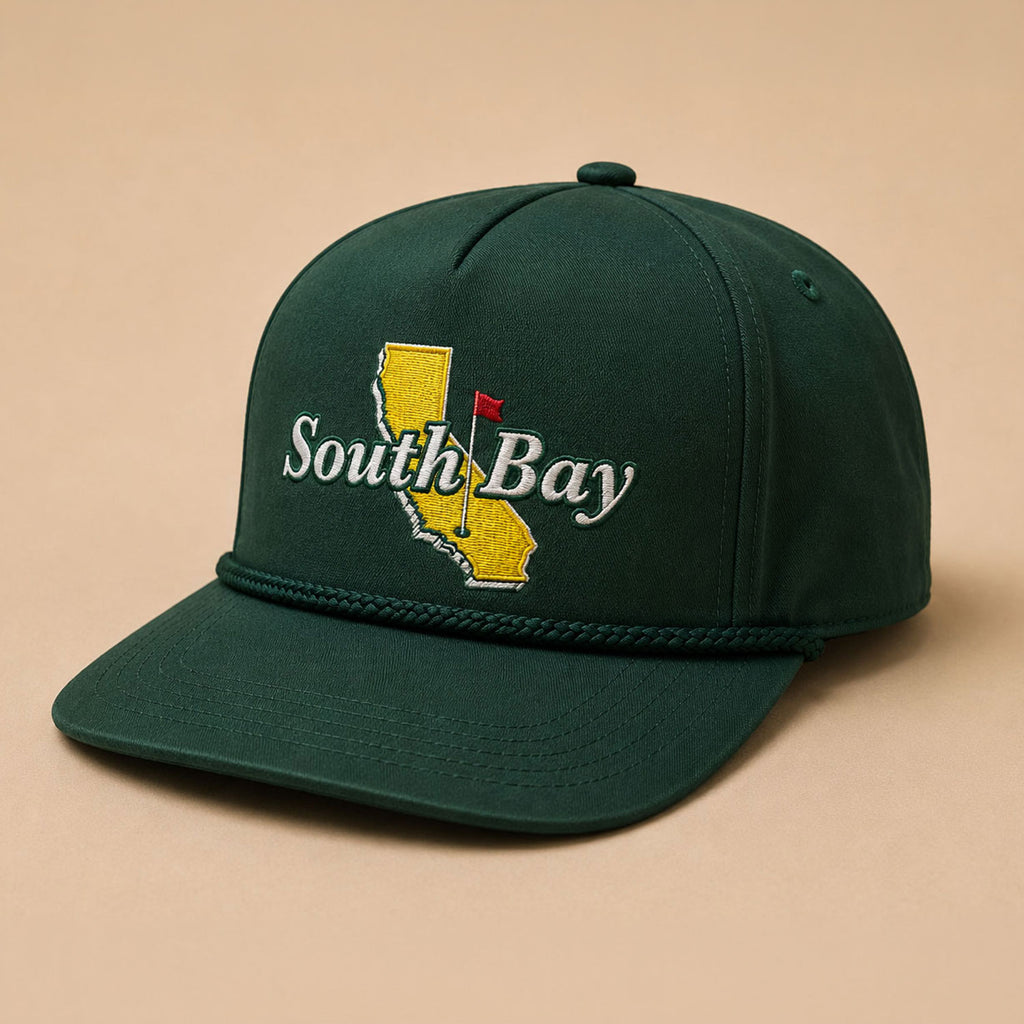 Riviera Supply Co - South Bay - South Bay Masters Logo Forest Green Hat - Angle