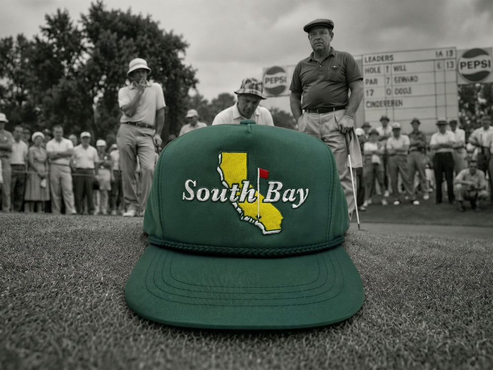 South Bay Golf Hat embroidery detail