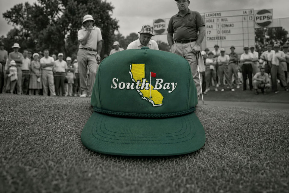 Riviera Supply Co - South Bay - South Bay Masters Logo Forest Green Hat - Vintage